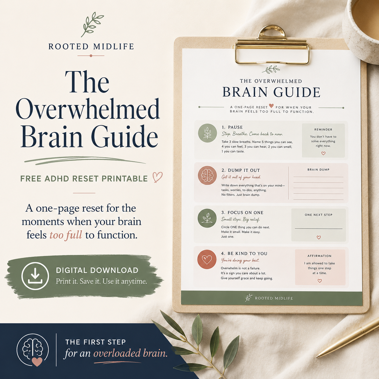 10-minute Reset - For Overwhelmed ADHD Women